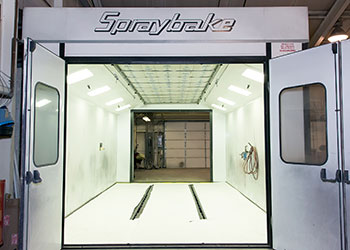 SprayBake booth